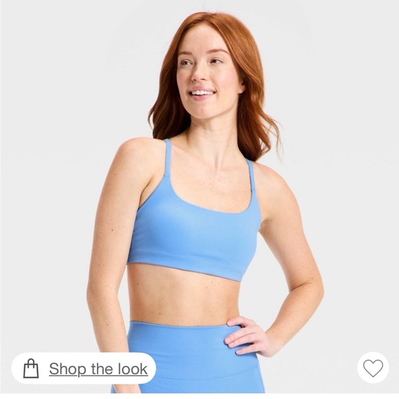 Target Blue All In Motion Sports Bra - Picture 1 of 4